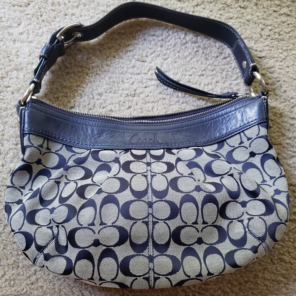 Coach Signature Bag- Navy